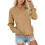 Fleece pullover sweatshirt blød termisk vintertop med 1