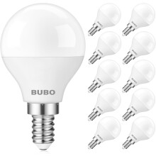 Ampoules E12 à culot candélabre, 5,5 W, 650 lm, blanc froid 4000 K, lot de 10, compatibles avec les ventilateurs de plafond