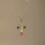 Colar com pingente de cruz arco-íris e strass, 45 cm (18 polegadas) 4