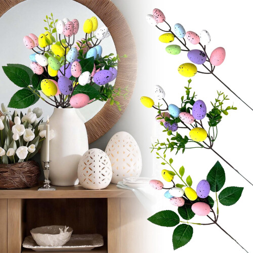 Påskebukett med fargede egg, 28 cm 1