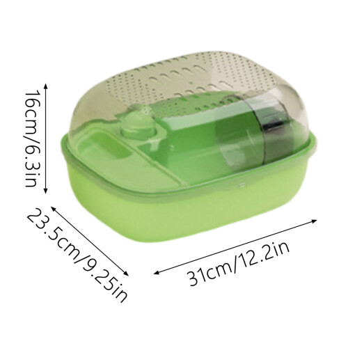 Hamsterkäfig-Set, transparent, 5-in-1, gelb 1
