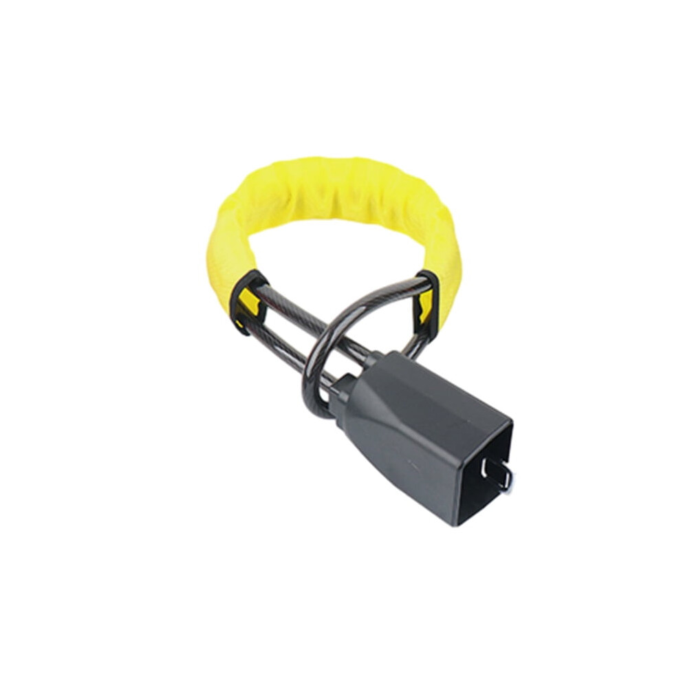Car Steering Wheel And Seat Belt Lock Yellow 908436159340
