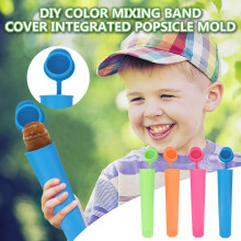 Silicone Popsicle Molds with Lid – Reusable, BPA-Free, Leakproof DIY Kit, Compatible with Freezer