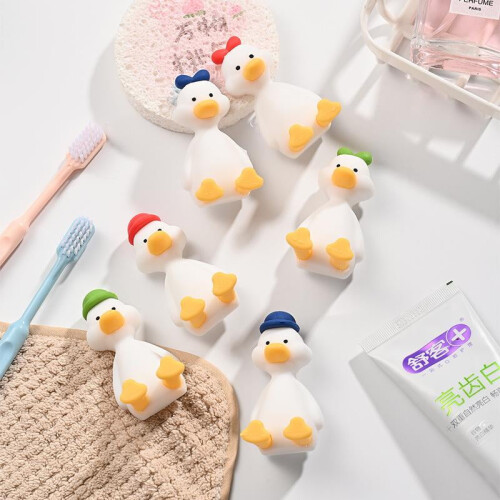 Silicone Duck Toothbrush Holder Green1pc 2