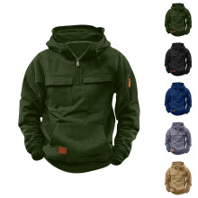 Hoodies For Boys Casual Quarter Zip Pullover Tractical Long Sleeve Outdoor Athletic Youth Sweathshirt Sports Hoodie