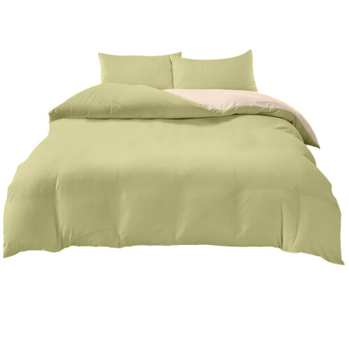 Queen Comforter Set Paris Green Brown Artistic Bedroom 1