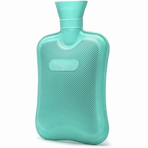mintgrüne Wärmflasche aus Gummi