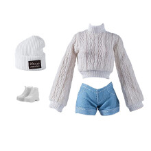 Fashion doll coat set with shoes and hat for 11-inch dolls