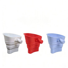 Foldable and Tilting Silicone Flour Funnel for Kitchen Baking, Heat-Resistant and Flexible Pouring Tool
