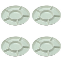 Serveringsfad af porcelæn, delt 30 cm
