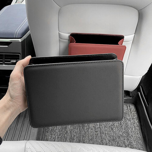 Car Trash Can Car Door Storage Box Foldable Seat Back Hanging Storage Bag 2