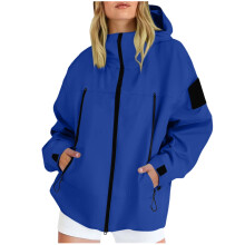 Couples' Waterproof Zippered Hoodie Jacket – Lightweight, Fashionable Outdoor & Casual Wear for Women & Men, Compatible with Couples' Adventures