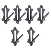 6 Pack Skull Mount Hanger Wall Mount Hook European Mount Sturdy Metal for Deer Elk Moose Trophy Display