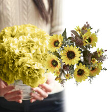 Sonnenblumen-Kunstblumenstrauß aus Stoff, Einheitsgröße