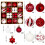 Christmas Tree Ornaments Shatterproof Iron Grey Champagne 3