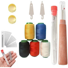 JOVIKE Steel Needles for Hand Sewing, Stainless Steel Sewing Needles, Big Eye Steel Needles Set - Handmade Quilting & Sewing Needles Kit