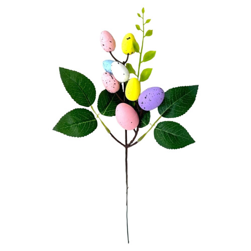 Påskebukett med fargede egg, 28 cm