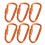 D-Ring-Karabiner mit Verriegelung, robust, 6er-Packung 1