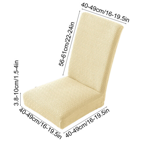 Elastische, wasbare stoelhoezen voor eetkamerstoelen 2