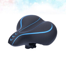 Blauw fietszadel met ventilatie (1 stuk)