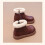 Mädchen-Winterlederstiefel, warm gefüttert, Kleinkindgröße 5