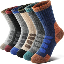 Chaussettes de randonnée en laine mérinos pour enfants, chaudes et thermiques pour l'hiver, lot de 6 paires