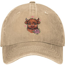 Gewoon een meisje dat dol is op Schotse hooglandkoeien: baseballpetten, golfpetten, dad hats, vintage katoenen baseballpetten voor dames en heren.