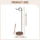 Support de carillon éolien en métal avec base en bois (1 pièce) 6