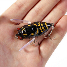 Esca da pesca a forma di gamberetto bionico con coda a paletta, 4 cm 6 g