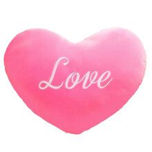 Dusty Pink Heart Pillow – Faux Rabbit Fur, Love Gift, Coquette Room Decor, Indoor/Outdoor Throw Pillow, Compatible with All Standard Inserts
