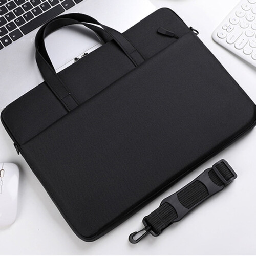 Stylish Notebook Protector Sleeve with Soft Lining for 13/14/15 Inch Computers Laptop Case with Convenient Luggage Strap 2