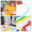 Régua transparente e colorida de 30 cm (12 polegadas) com escala em polegadas e centímetros, ideal para matemática, com furos para desenho, para 3
