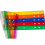 Régua transparente e colorida de 30 cm (12 polegadas) com escala em polegadas e centímetros, ideal para matemática, com furos para desenho, para 7