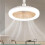Ventilatore da soffitto Fankiway con luce, a basso profilo e incapsulato 6