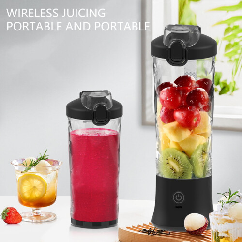 Αποχυμωτής 600ml, μπλέντερ, επαναφορτιζόμενο κύπελλο ανάμειξης USB για smoothie και 1