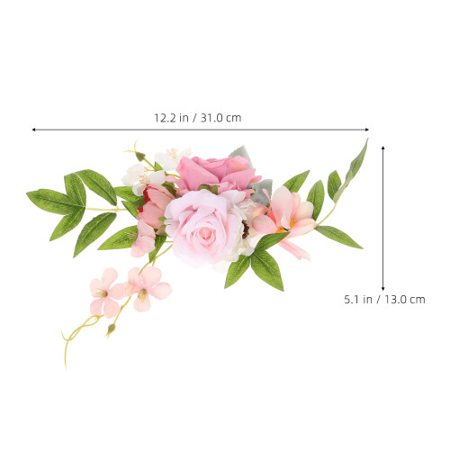Romantic Cake Flowers Artificial Pink 1Pcs 1