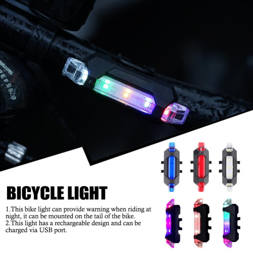Red White 918 Rechargeable Tail Light for Road and Mountain 2