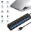 Προσαρμογέας USB2.0/3.0hub 7 θυρών για PC, φορητό υπολογιστή, Mac 6
