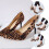 Dame pumps med leopardprint og spids snude i PU 5