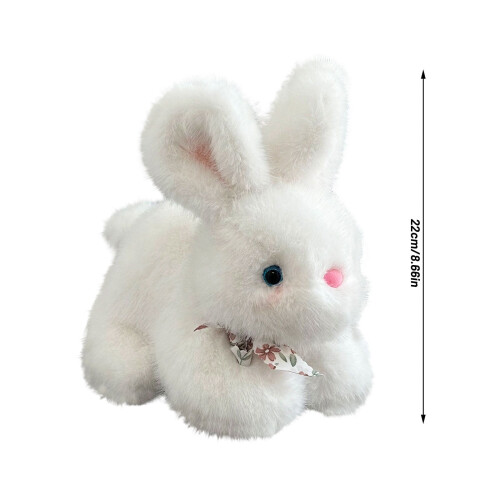 Bunny Plush Toy Soft White Rabbit 22cm 1