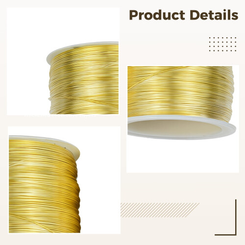 Μαλακό σύρμα χαλκού 18G 0,04"591" (1mm15m), Δεν θαμπώνει, Εύκαμπτο για κατασκευή 2