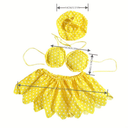 Roupa de verão estilo biquíni para ganso de jardim, tamanho 17 polegadas. 1