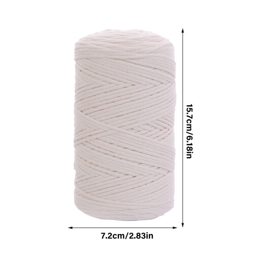 250g/8.8oz3mm φαρδύ μαλακό νήμα από βαμβάκι γάλακτος, μαλακό νήμα πλεξίματος στο χέρι 2