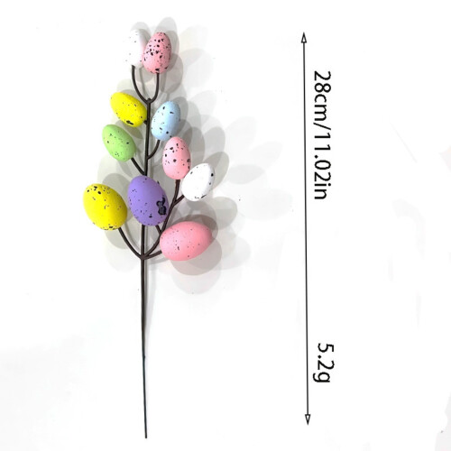 Easter Egg Picks Artificial Spring Bouquet Branch 11in 2