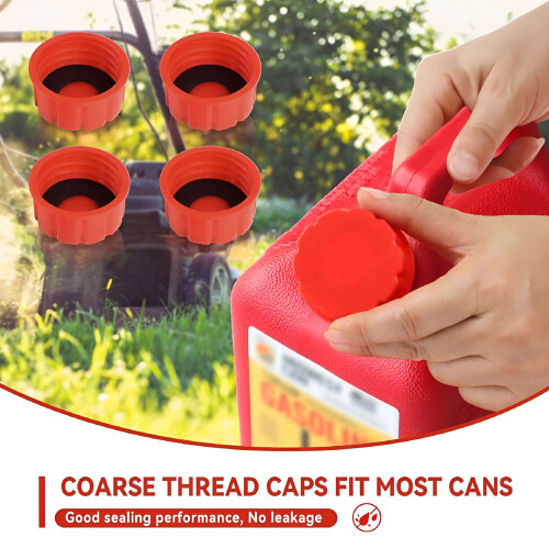 1/2/3/5-Gallon Gas Can Cap Replacement Coarse Thread Lid 1