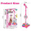 Star Karaoke Microphone with Stand Pink 1pc 3