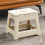 Foldable Plastic Stepping Stool Lightweight Non-Slip 3-Step 4