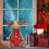 Boneca Rena Sentada para Decoração de Natal (1 peça) 7