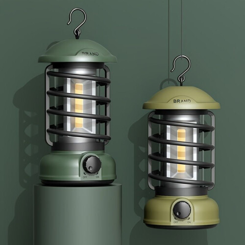 Lampe de camping rétro 400 lumens COB à piles 1