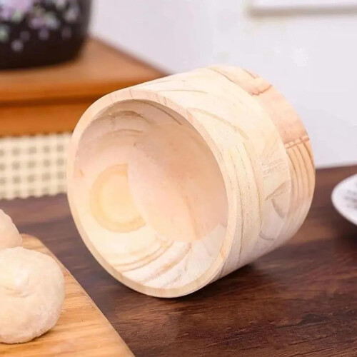Pressa in legno per ravioli con base e sfera 2